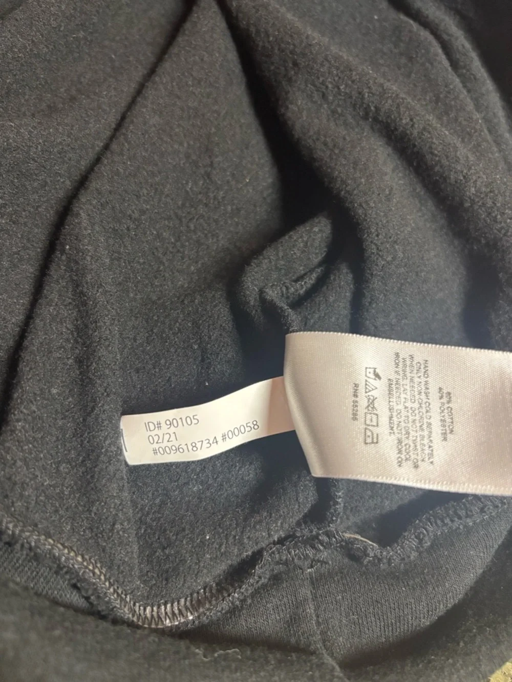 Express Black Pearl-Embellished Raglan Sweatshirt, size L - Picture 5 of 5